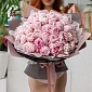 Букет из 51 розового пиона "Для нее" - фото 3