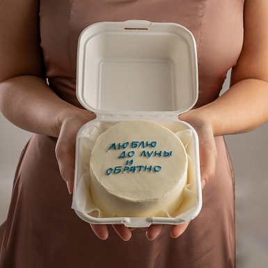 Бенто торт "Молочная девочка" 350 гр. - фото 1