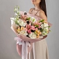 Букет с розовыми лилиями "Spring Pink" - фото 3