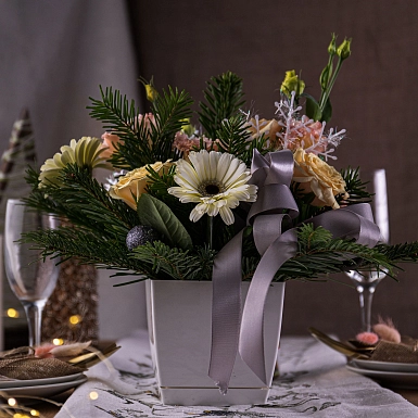 Новогодняя композиция "Белоснежка" - фото 1