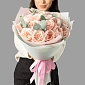 Букет из 17 пионовидных роз "Fiory" - фото 2
