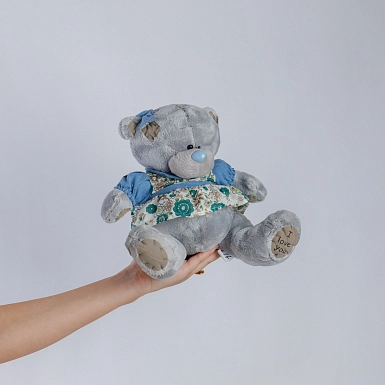 Мягкая игрушка "Teddy девочка в голубом платье" M - фото 2