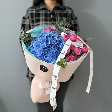 Букет из пышной гортензии "Легенда" - фото 2