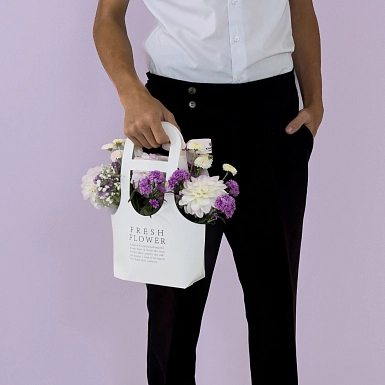 Композиция с георгинами "Азбука" - фото 4