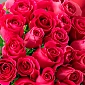 Букет из 25 розовых роз 80 см - фото 3