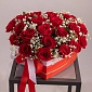 Композиция в сердце с розами и гипсофилой "Легкость Любви" - фото 5