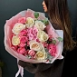 Букет с пионовидными розами "Ангел любви" - фото 2