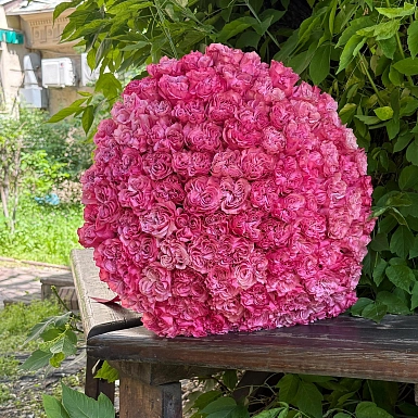 Букет из 101 пионовидной розы Country Blues - фото 3