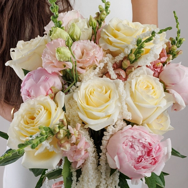 Букет невесты "Взгляд в сердце" - фото 5