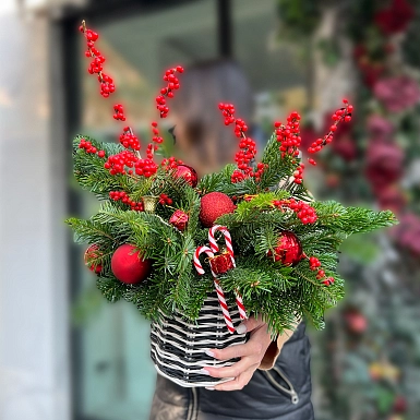 Новогодняя композиция "Предвкушение праздника" - фото 2