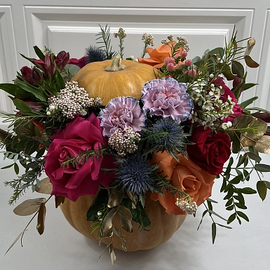 Композиция в тыкве "Пиковая дама" - фото 2