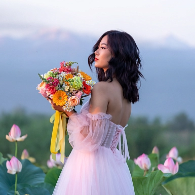 Букет невесты из гербер и ромашек "Сияние" - фото 3