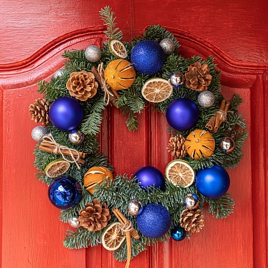 Новогодний венок "Зимний день" - фото 2