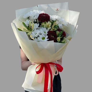 Букет с хризантемами "Алия" - фото 1