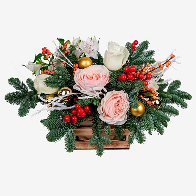 Новогодняя композиция "Зимний сон" - фото 3