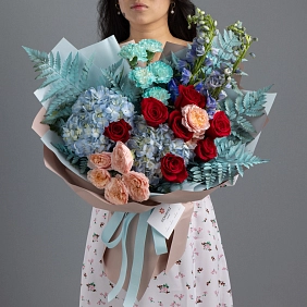 Букет из гортензий "Вальс для двоих" фото