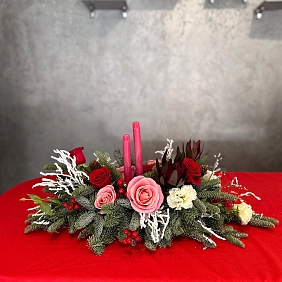 Новогодняя композиция "Зимний бархат