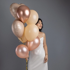 Сет из воздушных шаров "Золотой микс"