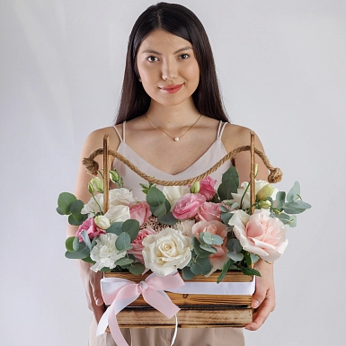 Композиция из роз "Икебана" - фото 1