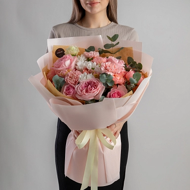 Букет из пионовидных роз “Симфония счастья” - фото 3