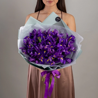 Букет из ирисов 25 шт. - фото 3