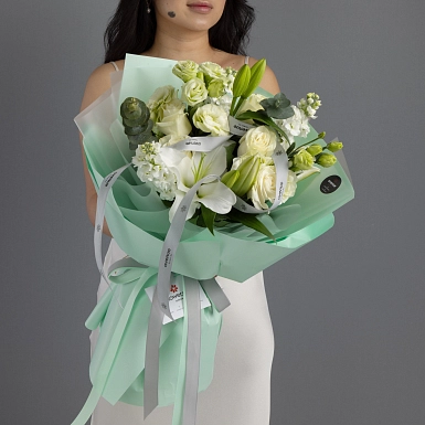 Букет из лилий "Кристалл" - фото 2