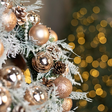 Новогодний венок "Золотая зима" - фото 3