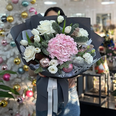 Зимний букет "Пожелание счастья" - фото 1