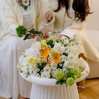 Букет из гербер и ромашек "Танец солнца" - фото 2