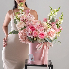 Композиция из гортензий “Леди совершенство”