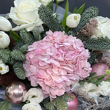 Зимний букет "Пожелание счастья" - фото 3