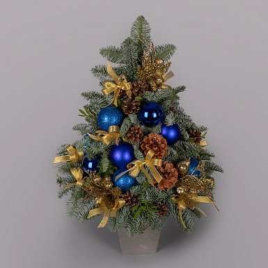 Новогодняя елочка "Синий иней" - фото 5