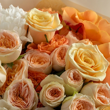 Букет с пионами "Apricot" - фото 6