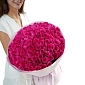 Букет из 101 малиновой розы 50 см "Тянь-Шань" - фото 1
