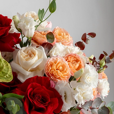 Композиция с антуриумом "Фисташковый рулет" - фото 4