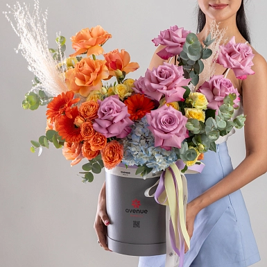 Композиция из роз “Пламя страсти” - фото 1