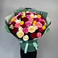 Букет из 51 местной микс розы 50 см - фото 2