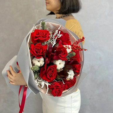 Зимний букет "Зимнее мерцание" - фото 1