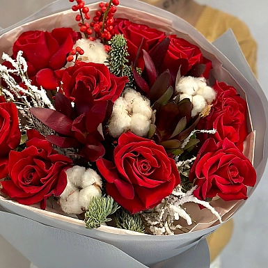 Зимний букет "Зимнее мерцание" - фото 5