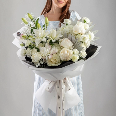 Букет с лилиями "Аққу" - фото 6