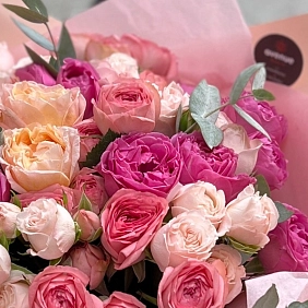 Купить кустовые пионовидные розы в Алматы