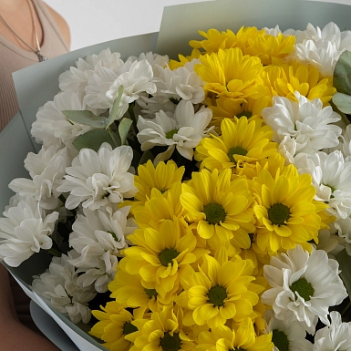 Букет из хризантем "Хорошее настроение" - фото 5