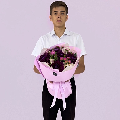 Букет с астрой "Первый звонок" - фото 2