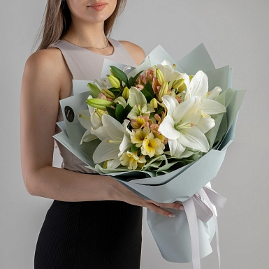 Букет с лилиями “Айжан” - фото 3