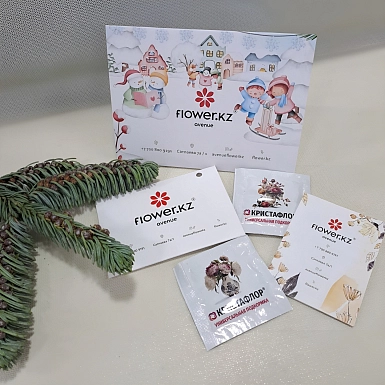 Новогодний букет "Мандариновая сказка" - фото 4