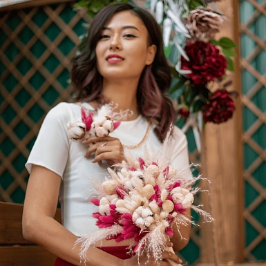 Букет невесты из сухоцветов "Мирада" - фото 3