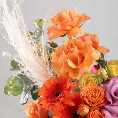 Композиция из роз “Пламя страсти” - фото 5