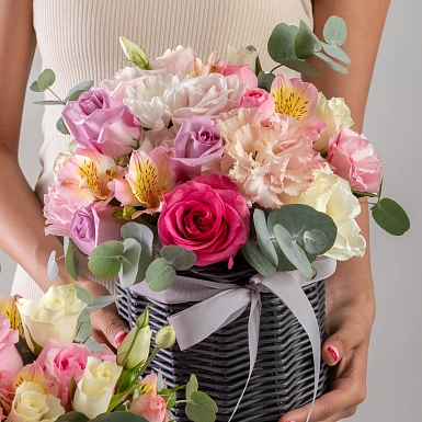 Сет из 2х композиций "Сладкая парочка" в плетенном кашпо - фото 3