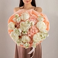 Букет с гортензиями и пионами "Зефирное облако" фото