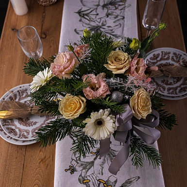 Новогодняя композиция "Белоснежка" - фото 2